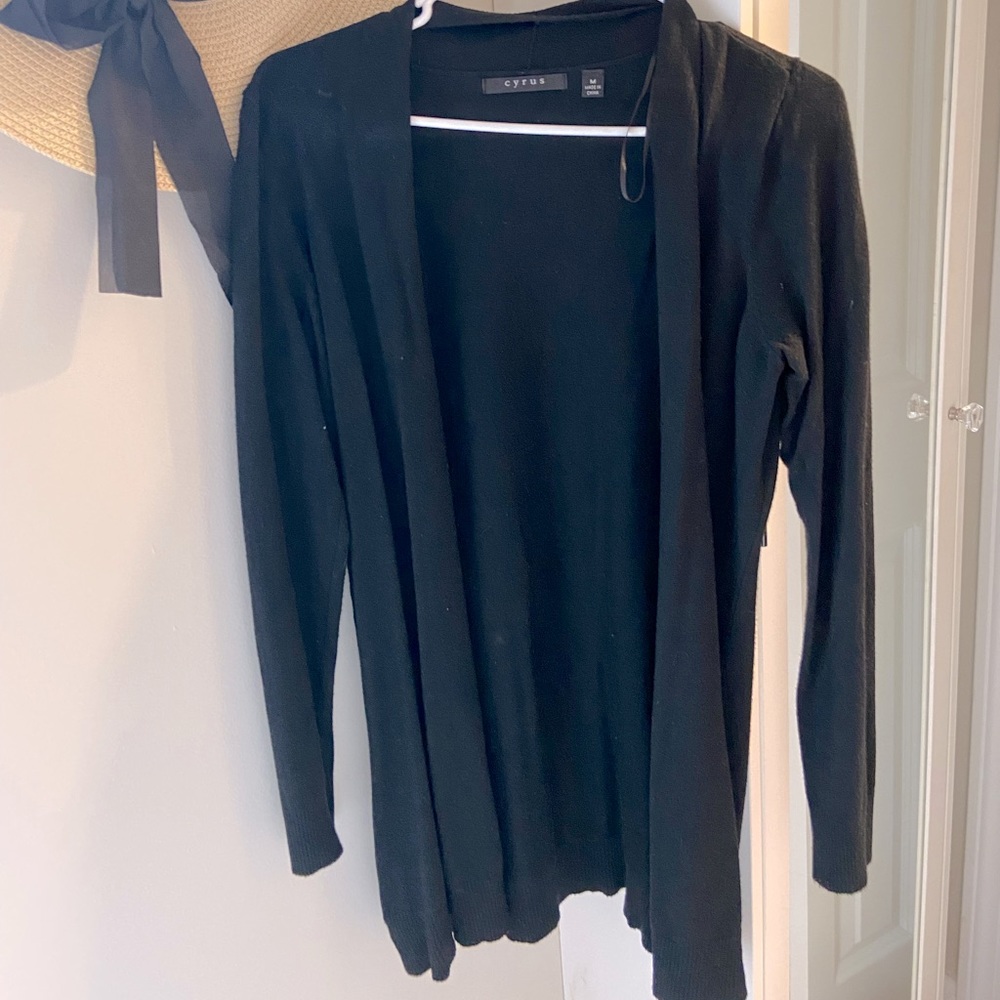 Long Open Front Cardigan